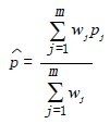 p的估計(jì)值表達(dá)式